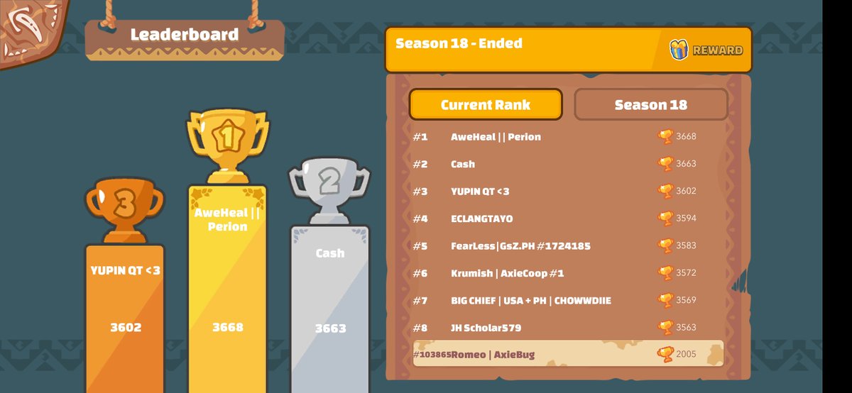 idomoji's tweet photo. Another exciting news: One of my scholar reach 2k mmr within 1 week+. So proud of him! π₯³
He suggested the team to me and i tried my best to get the requested Axie, unable to get the ideal beast axie but he made it work.π
#AxieBug #AxieInfinity https://t.co/9l0b6B2zp1