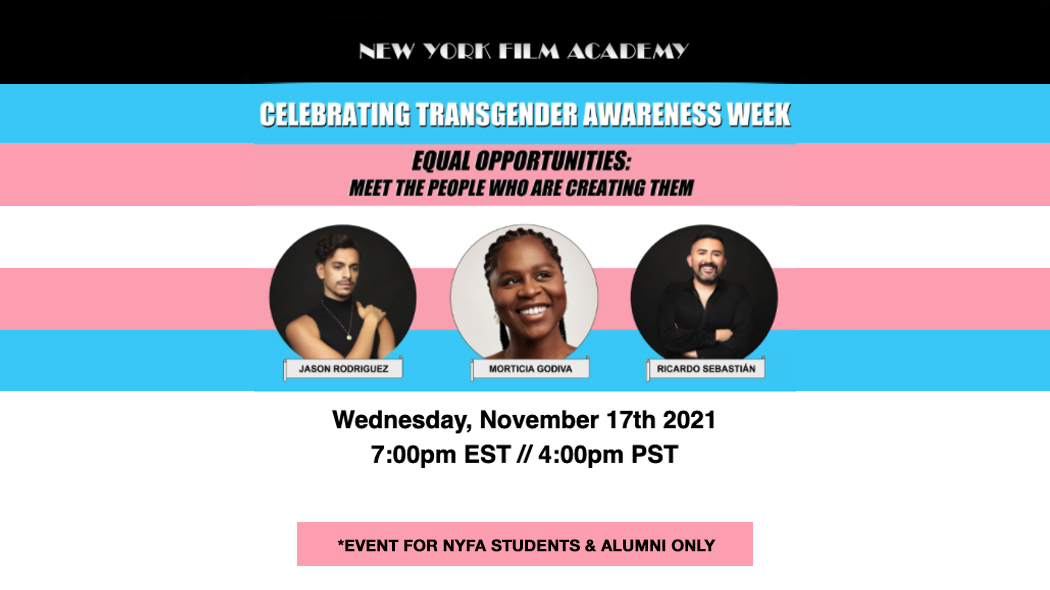 NYFA's tweet photo. ⚠️STUDENT EVENT ALERT⚠️ ⁣⁣ To celebrate Transgender Awareness Week, we invite you to join us for a very special conversation with @JasonARodriguex from @PoseOnFX, his manager Ricardo Sebastián, @Arraygency_  &amp; @Morticia_Godiva

*Check your #NYFA email for more info &amp; RSVP link! https://t.co/ltFppQ9tY0