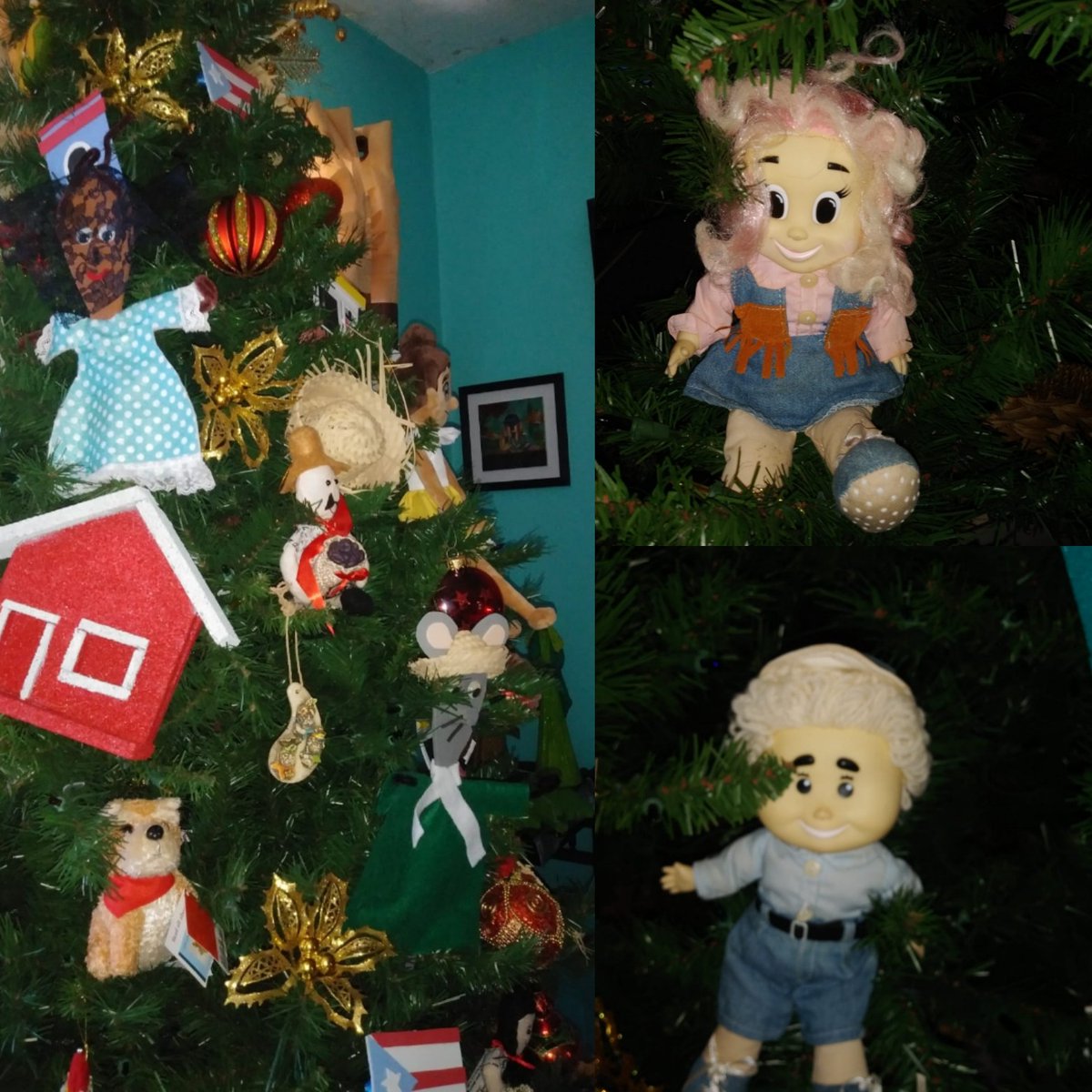 sujeilugo's tweet photo. Yep y Mami le sigue añadiendo cosas al árbol... Ahora la Cucarachita Martina, Ratoncito Pérez, Burbujita y Bolillo... #ayquejoderse 🤣🤣 pero es El mejor árbol de Mundo 🥰🥰 https://t.co/MoLzk4AvPU https://t.co/e0OD4yyUwV