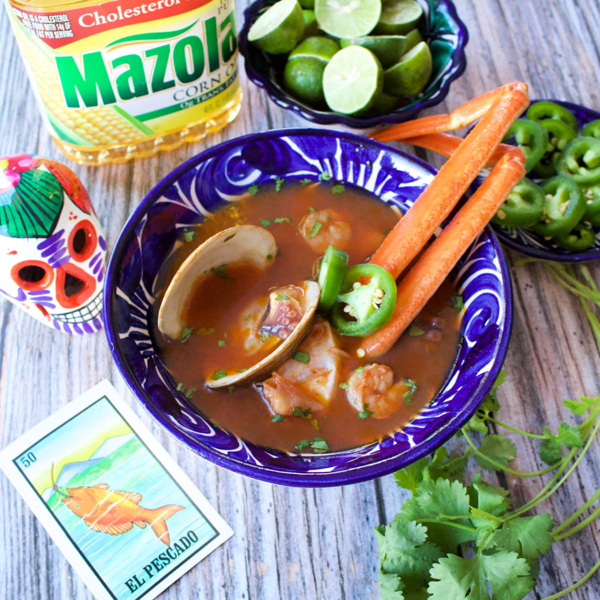 maggieunz's tweet photo. #AD Caldo de Siete Mares (Mexican Seven Seas Soup) is full of flavor and hearty goodness. Made of different types of seafood simmered in a rich chile broth. https://t.co/uXN9ITizqQ
@MazolaBrand #MazolaPartner #MakeItWithHeart #HazloConCorazón #MyMazolaMoment #CookingwithMazola https://t.co/LVGSXfhb0f