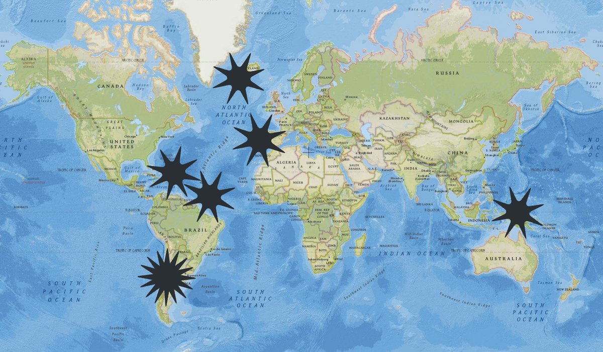 EarthquakeChil1's tweet photo. Buenas Tardes #RiskMap 02/11/21
🔴Puerto Rico EQ=97% #Alert
🔴Islandia EQ=96%
🔴Mid Atlantic Ridge EQ=95%
🔴Chile(Los Andes)EQ=94%
🔴Islas Canarias EQ=93%
🔴Papúa Nueva Guinea EQ=94% https://t.co/XP4XiEu6qN