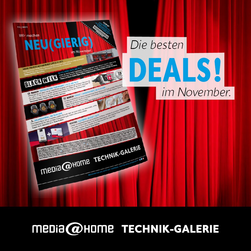 Auch im November haben wir für Sie wieder Angebote und Aktionen für echte Technik-Fans! Mehr erfahren Sie hier: bit.ly/2MGoWyU
#frankfurtammain #frankfurt #ffm #badsoden #neuisenburg #samsung #philps #metz #philips  #bosch #gorenje #nivona