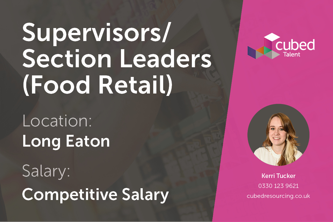 Cubedcareers's tweet image. Working in partnership with Company Shop, Cubed is recruiting for a Food Retail Section Leader

Competitive salary on offer. 

Call Kerri on 0330 123 9621 for more information or follow the link below 

jobs.cubedresourcing.co.uk/vacancies/1914…

#SectionLeader