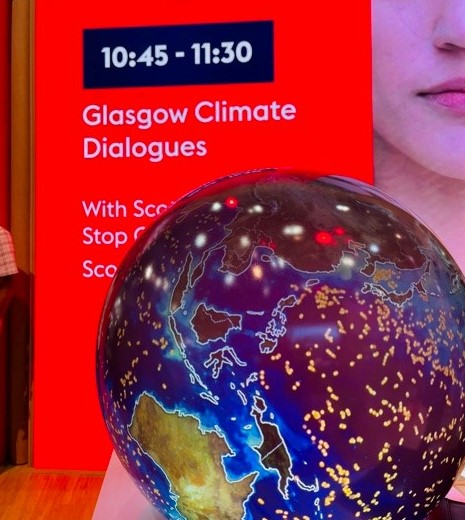 ICI's tweet photo. More behind-the-scenes action from Glasgow as ICI’s #COP26 delegation convenes conversations w/ global industry stakeholders about #FinancingGreenFuture and the transition to #netzero https://t.co/sKMsThE1Rg