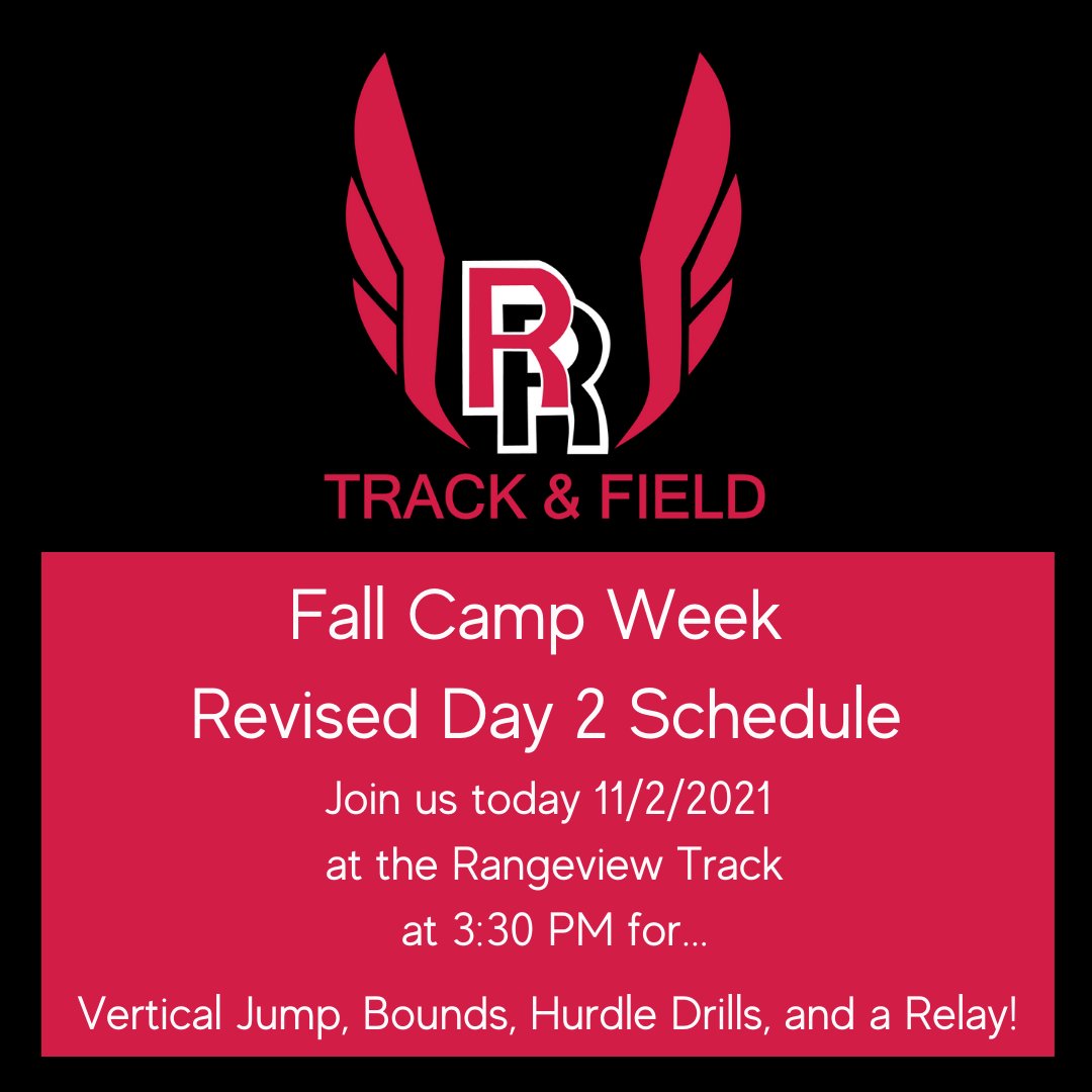 Please join us for the second day of our Fall Camp Week! All Rangeview students are welcome.