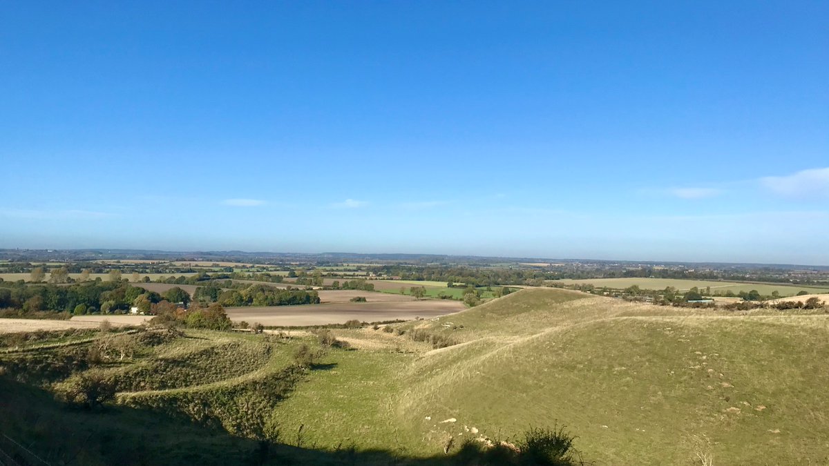 countrywalking's tweet photo. Fantastic to meet up with @MaryAnnOchota, author of Hidden Histories, for a walk and landscape archaeology spotting session in the Chilterns this morning.

We couldn't have asked for a crisper autumn day to explore Deacon Hill and the enchantingly ancient Icknield Way. https://t.co/htKKBYBobD