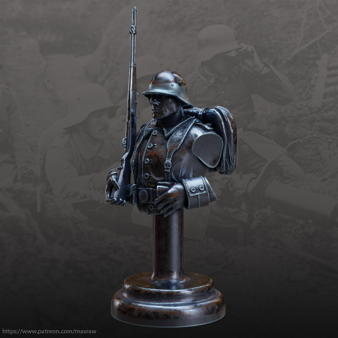 MaxRaw11's tweet photo. New free entry for the WW1 serie! ready to print, and to paint!
#miniature #miniaturepainting #tabletopgames #boardgames #boardgame #warhammer #chess #diorama #art #memories #wwi https://t.co/Wdmnp0FYHP