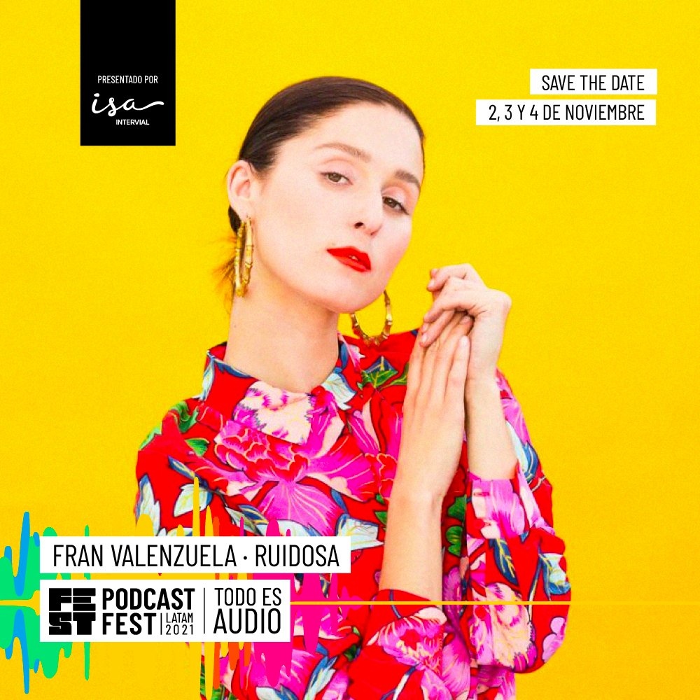 ruidosafest's tweet photo. 📅  HOY ❗ Desde las 15:50 puedes escuchar a la artista, fundadora y directora de @ruidosafest @franciscamusic en conversación con @nicocastrog sobre su trabajo en #RuidosaRadio 🔥  Escucha esta conversación en #PodcastFest2021 aquí 👉 https://t.co/wq4wp74g4O 🎶 https://t.co/PeFceA0M0S
