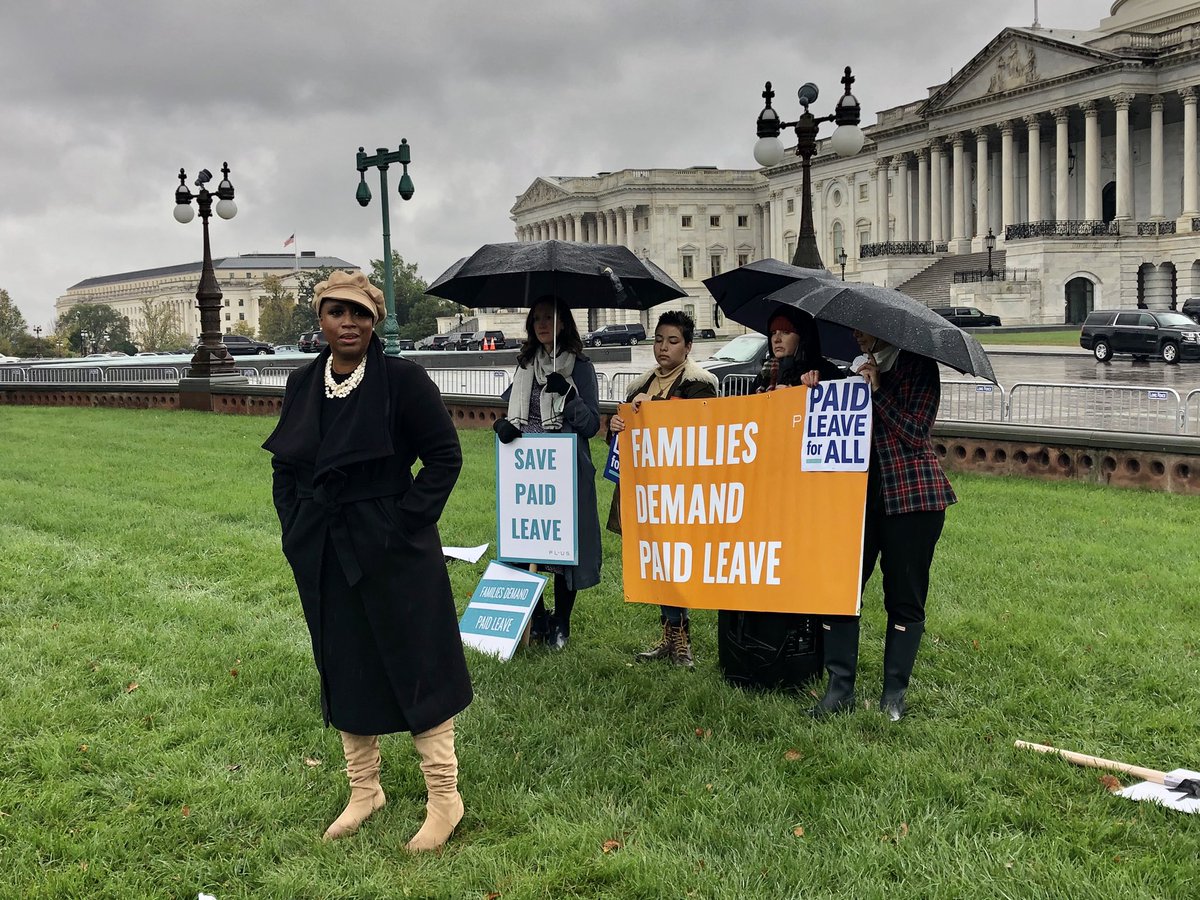PaidLeaveforAll's tweet photo. “It is unconscionable that the United States of America—that other nations would beat us in what is moral and essential... at some point we will all be caregivers or need to be taken care of.” Thank you @AyannaPressley. #SavePaidLeave https://t.co/utDFMjMyXN