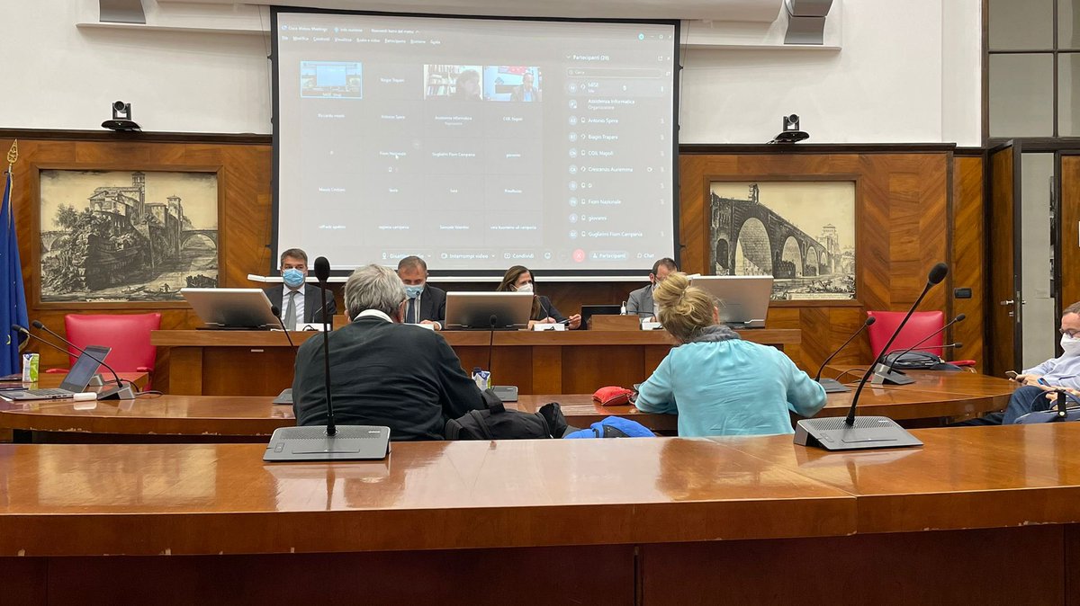 🔴⚙️ Al via il tavolo sulla vertenza #Whirlpool di #Napoli.
La #Fiom c’è!