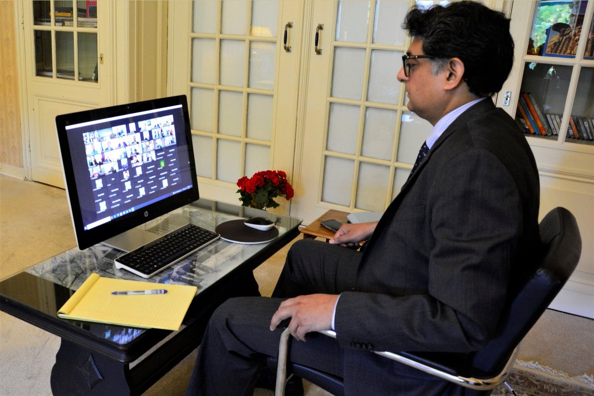 PakinNetherland's tweet photo. Under #VisionFO FM @SMQureshiPTI launched #FMPortal app for use across 114 🇵🇰 Missions covering 187 countries. It will strengthen the bond between 🇵🇰 Diaspora & Missions through feedback/complaints. 🇵🇰 Ambassadors across the globe, including @suljuk attended the event virtually. https://t.co/i7XEO3Btej