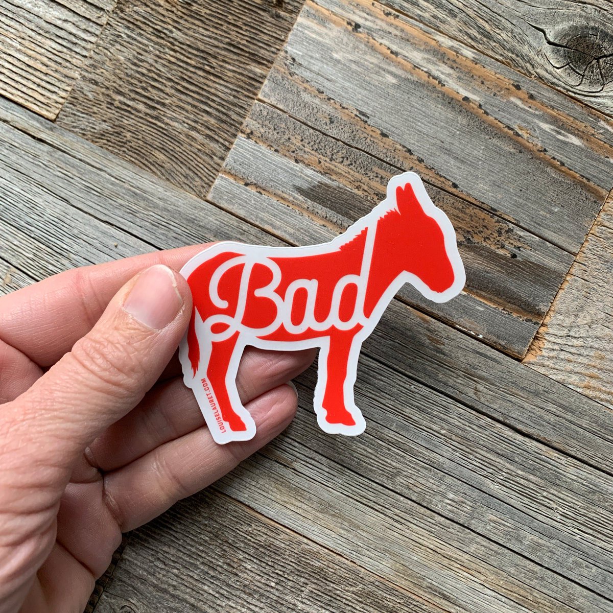 GeezShellLouise's tweet photo. Thanks for the kind words! ★★★★★ "on time and great quality" Dana M. #etsy #red #badass #badasssticker https://t.co/YjMjAXou7Z https://t.co/WwqUjTrZjT