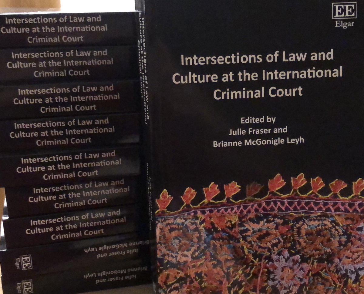 juliebirdfraser's tweet photo. This brainchild w @BrianneLeyh is now in paperback! Thanks to @Elgar_Law #icc #culture #internationallaw #books #paperback @IntlCrimCourt https://t.co/aeWwVmzo6A