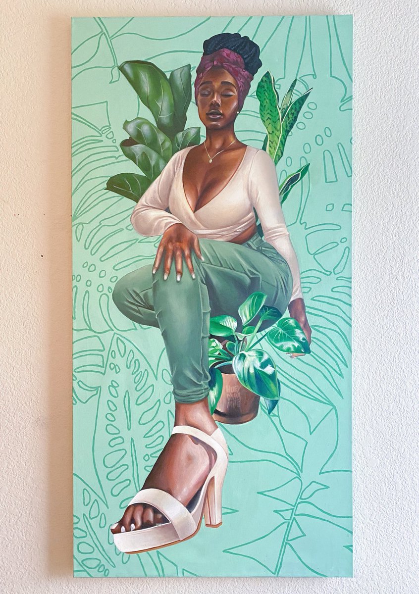 hueydynamite's tweet photo. “Lush” Acrylic (2021) https://t.co/YiwAahmlSC
