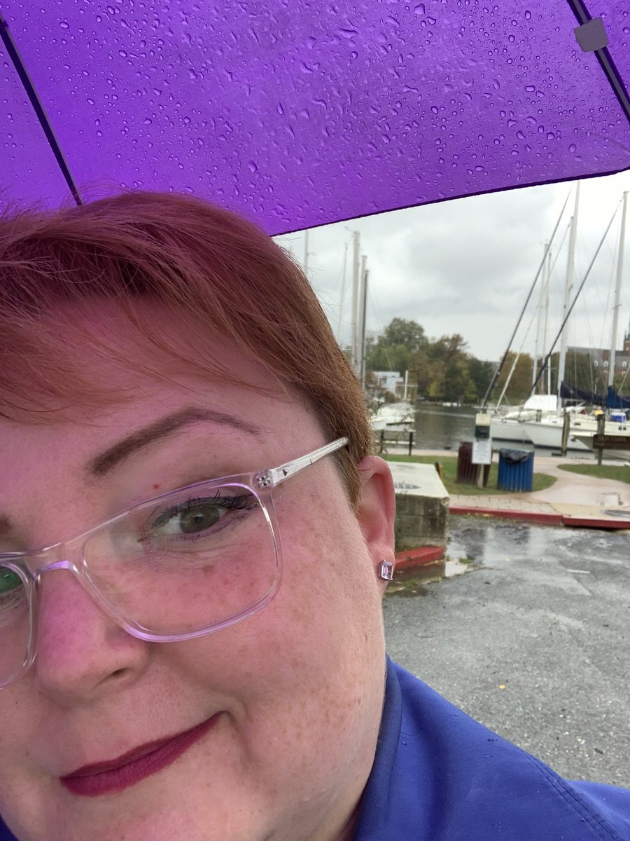 VoteSarahLacey's tweet photo. It may be rainy, but it’s still #ElectionDay in Annapolis! 

Let’s #GOTV for our Democratic candidates  

@gavin4annapolis @mddems https://t.co/rEMQkyEWAR