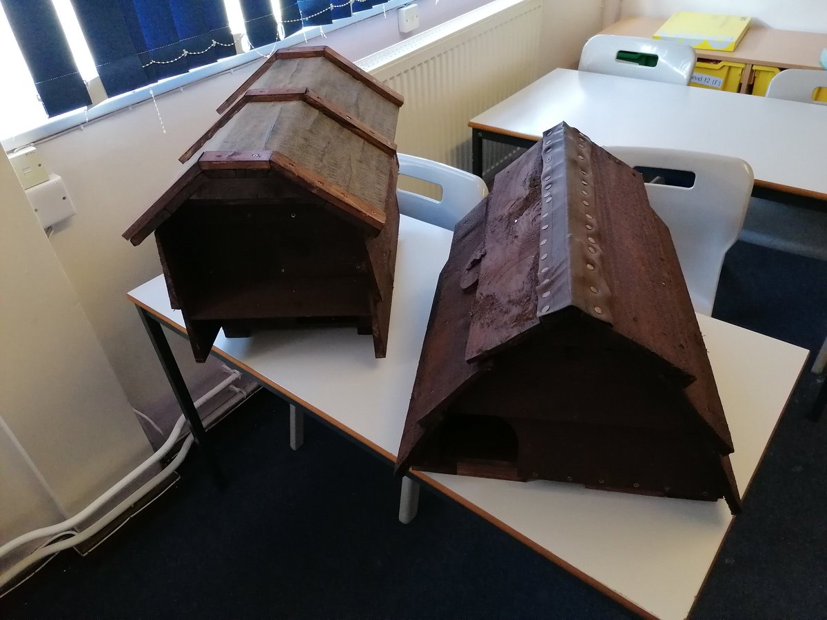 JasonCrane272's tweet photo. These amazing hedgehog homes were built by Tara, senior cleaner husband. We can't say thank you enough! The hedgehogs will hopefully love these little places to sleep for the winter. @tsas_norwich @TSASAllotment @ThePapillonPro https://t.co/dxrPIlR26Z