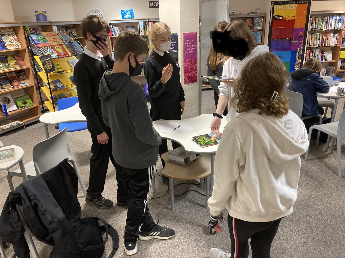 librarykemnayac's tweet photo. Read for #climatechange #climateaction @KemnayAcademy ! Today our S2/S3 #BookClub was recording videos to promote these fantastic new books 📚 !@COP26 #read4information #read4action https://t.co/QjHPSzZSAi