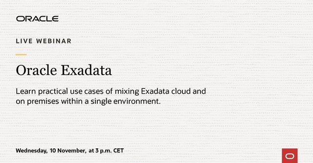 donaldmrout's tweet photo. Join the upcoming @Oracle Engineering Forum to learn about the latest news and use case demonstrations, hosted by the global product management experts. https://t.co/ZRVLIcI8dk https://t.co/L4ORa07Ysw