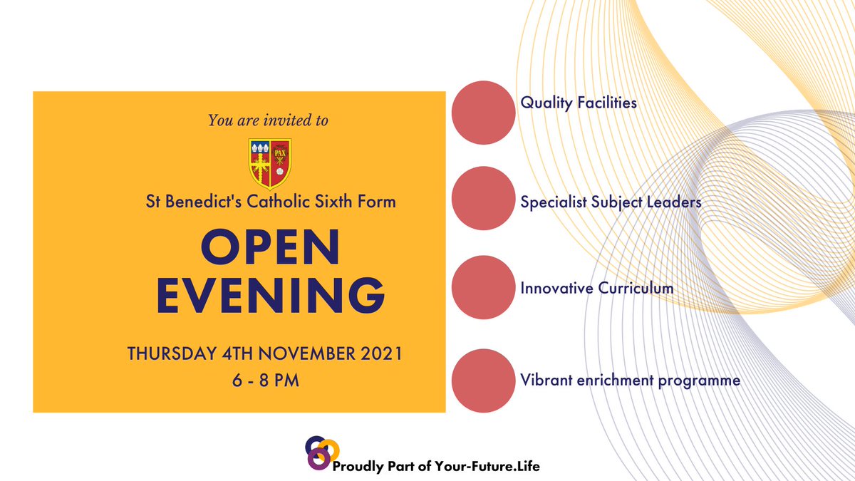 📆Date for your Diary!  📆

Come along and visit our amazing Sixth Form Centre on Thursday 4th November from 6pm.  #sixthform #post16 #alevels #aimhigh