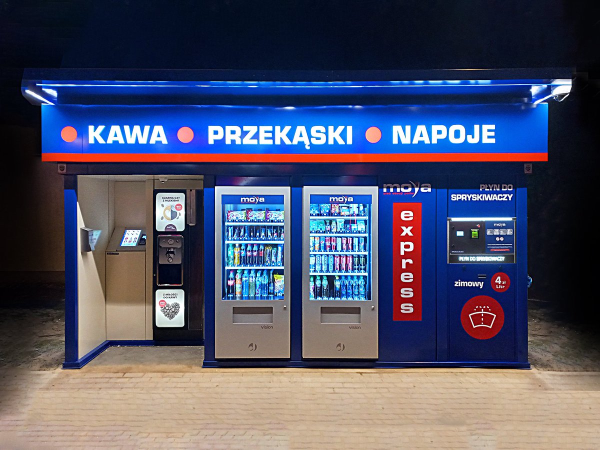 Anwim1's tweet photo. Anwim S.A. rozpoczął pilotaż rozszerzenia sprzedaży na stacjach samoobsługowych o produkty pozapaliwowe. Na stacji w Rumii, przy ul. Sobieskiego 18 (woj. pomorskie) został zainstalowany automat vendingowy.

https://t.co/NStjqtHsJJ https://t.co/b6ARqkK1LT