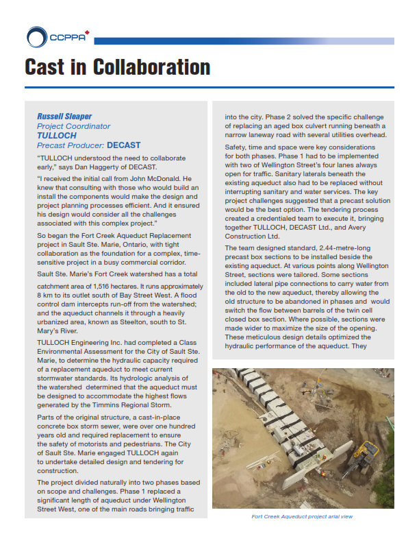 AveryConstruct2's tweet photo. Article published by the Canadian Concrete Pipe and Precast Association about the recent aqueduct work that we completed for the City of Sault Ste Marie.

Hats off to everyone involved for a job well executed. 

#averyconstruction #construction #saultstemarie #ontario https://t.co/wxXfhQo2av