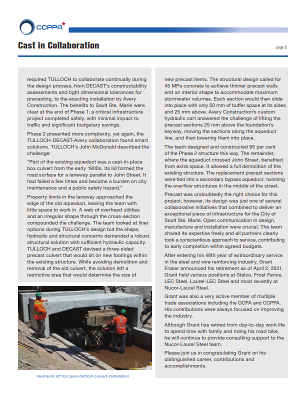 AveryConstruct2's tweet photo. Article published by the Canadian Concrete Pipe and Precast Association about the recent aqueduct work that we completed for the City of Sault Ste Marie.

Hats off to everyone involved for a job well executed. 

#averyconstruction #construction #saultstemarie #ontario https://t.co/wxXfhQo2av