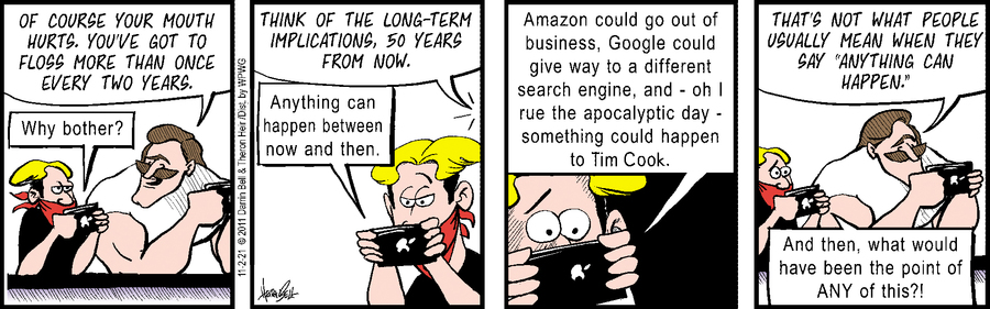 DalePederson's tweet photo. #TuesdayVibe is #confused as #today's #comic "Rudy Park" by Darrin Bell and Theron Heir the #resident #tech #proponent #exhibits a #narrowly #focused view of the #LongTerm ...
Start at #basic #health ...
#Please #brush & #floss if you can ...
Your #future #self will #ThankYou https://t.co/iYCa11RsJA