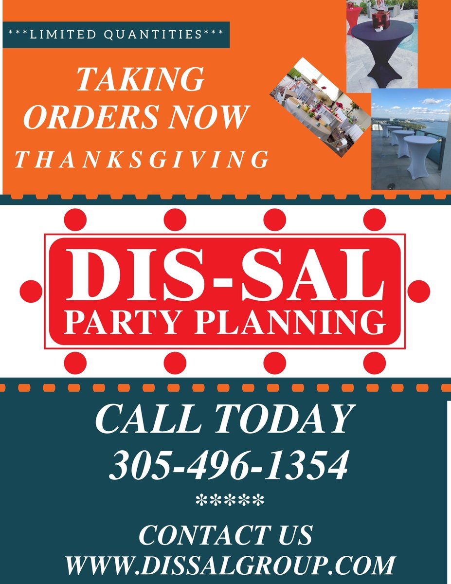 dissalparty's tweet photo. Don't wait to the last minute Call Today!!! https://t.co/XMoGlP9Q61