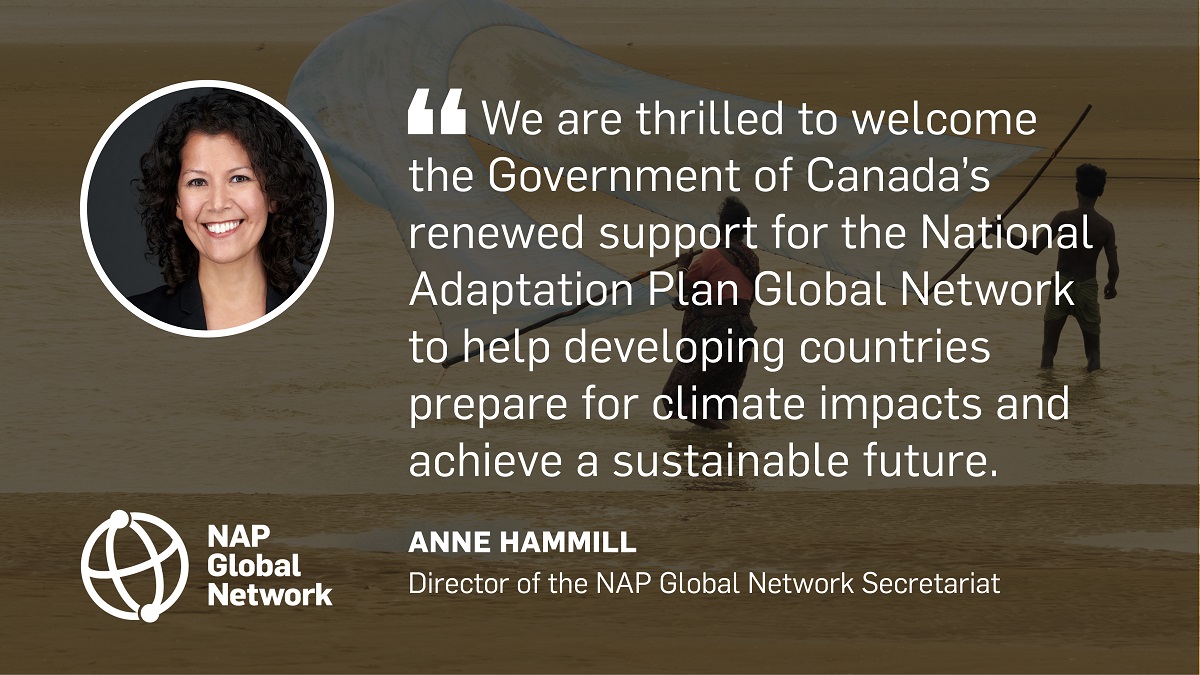 This funding responds to calls from developing countries for increased financial support to reduce their vulnerabilities to the #ClimateCrisis.

#NationalAdaptationPlan processes play a critical role in this by including adaptation in decision making and development planning.
