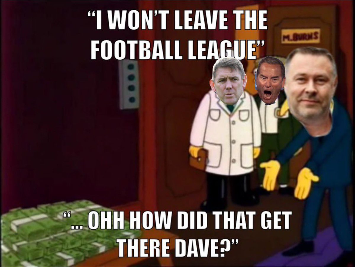 countysimpsons's tweet photo. @StockportCounty @JeffStelling @Official_HUFC #cheersthankyou #stottsafraud #challinoronlyhereforthemoney #vitafrauds https://t.co/NaJBgwwDiM