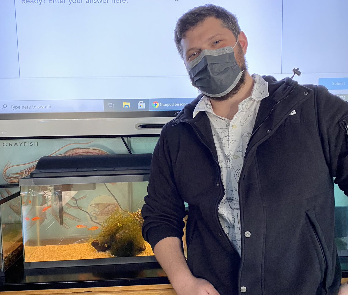 It’s starting!! Mr. Mascellino’s living environment classes are building their fish tank ecosystems—phase one underway! <a href="/BillionOyster/">Billion Oyster</a> <a href="/NGSSphenomena/">Phenomena</a>