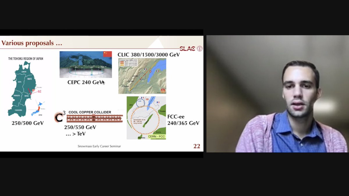 aidanrobson's tweet photo. connected for the "cool copper collider" C^3 seminar by @catevernieri and Emilio Nanni - recent entrant for an e+e- Higgs factory #linearcollider https://t.co/sLkGnSfbE6