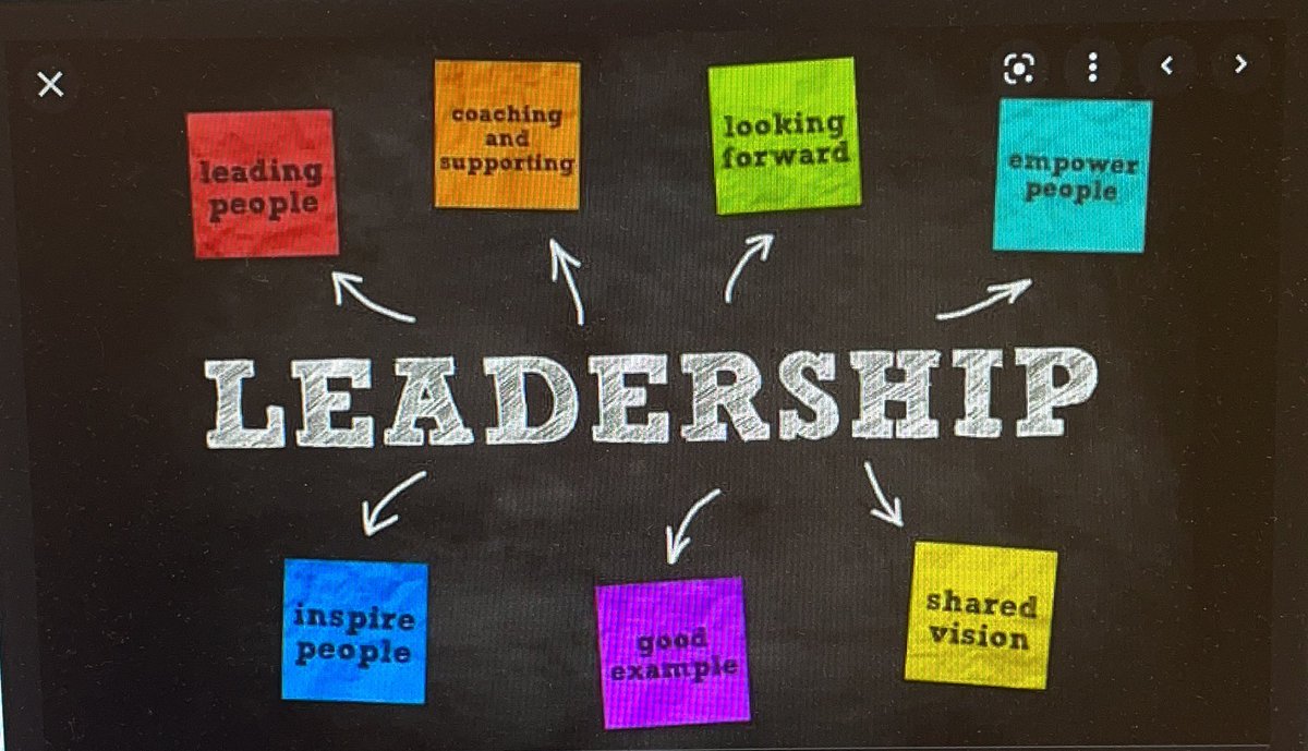 CallMeMrsWalsh's tweet photo. All great leadership qualities! I would also add effective communicators to this list because without communication, there can be no progress @EdLdshpMSUM @JSwaggert https://t.co/vXekY8uzEe