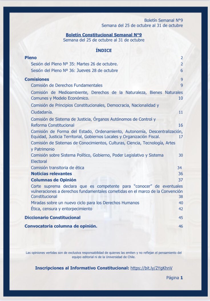 informativo_cc's tweet photo. ¡Muy buena semana para tod@s! 

📌Compartimos con ustedes nuestro noveno boletín semanal, correspondiente a lo ocurrido entre los días 25 y 31 de octubre. https://t.co/drCp9W4Xi6