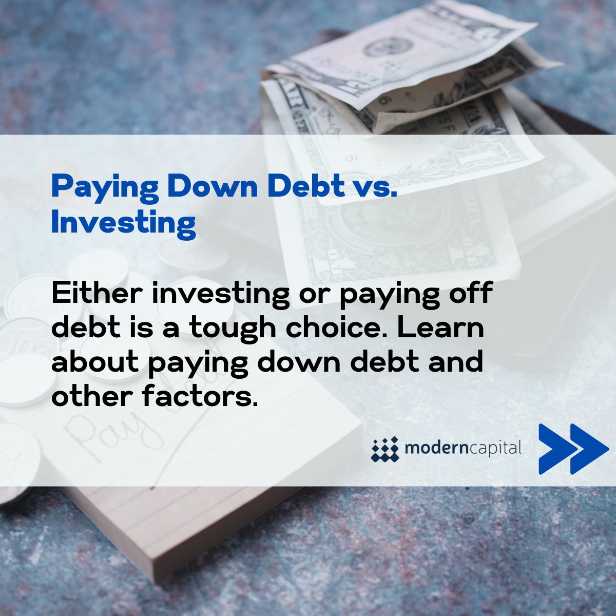 Should you start investing now or wait until you've paid off your debt? 
Before making a decision, take a look at these guidelines. 👇

bit.ly/2YaHz40