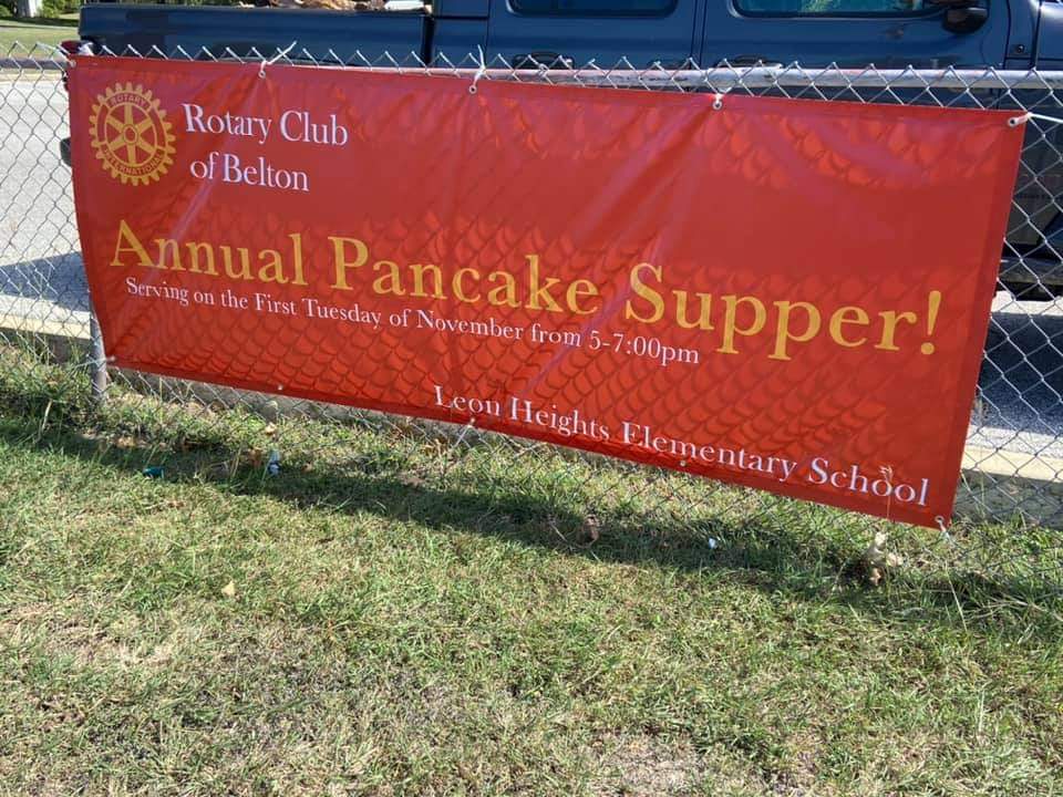 Join us TONIGHT at Leon Heights Elementary for our annual Pancake Dinner! #rotary #beltontx