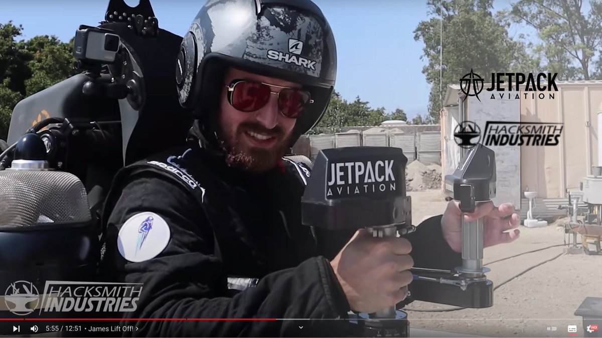 We had the legends at Hacksmith Industries learn to fly a jetpack with Jetpack Aviation earlier this year 🚀😎

Check out their YouTube video to get exclusive behind the scenes footage of the operations at Jetpack Aviation, and more…!! 

#jetpack #aviation #engineering