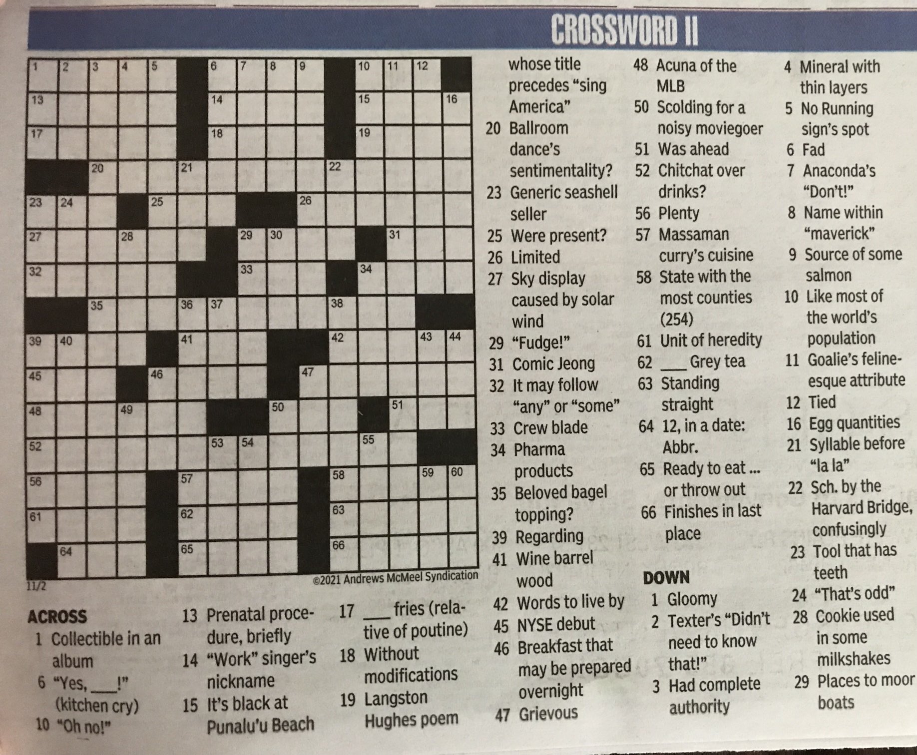 Nydailynews crossword discount
