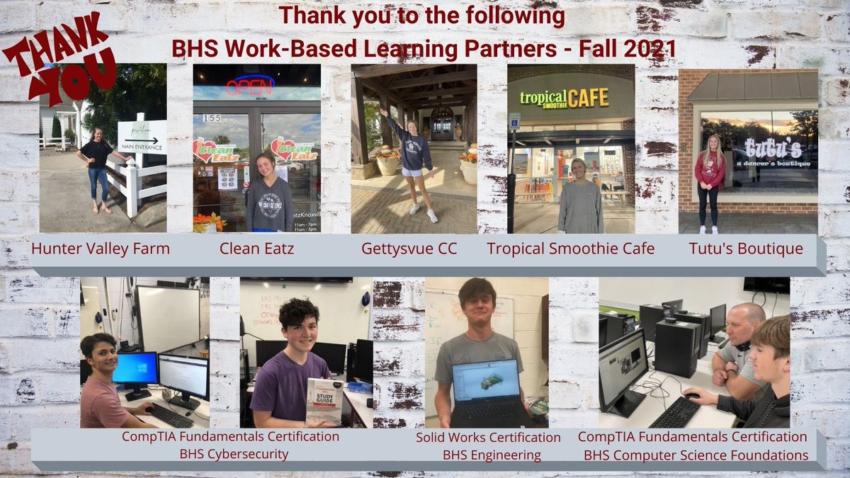 Thank you BHS WBL Partners! #realworldexperience <a href="/bhsdawgs/">Bearden High School</a> <a href="/CTE4KCS/">Knox County CTE</a> <a href="/BhsWork/">BHS_Work Based Learning</a>