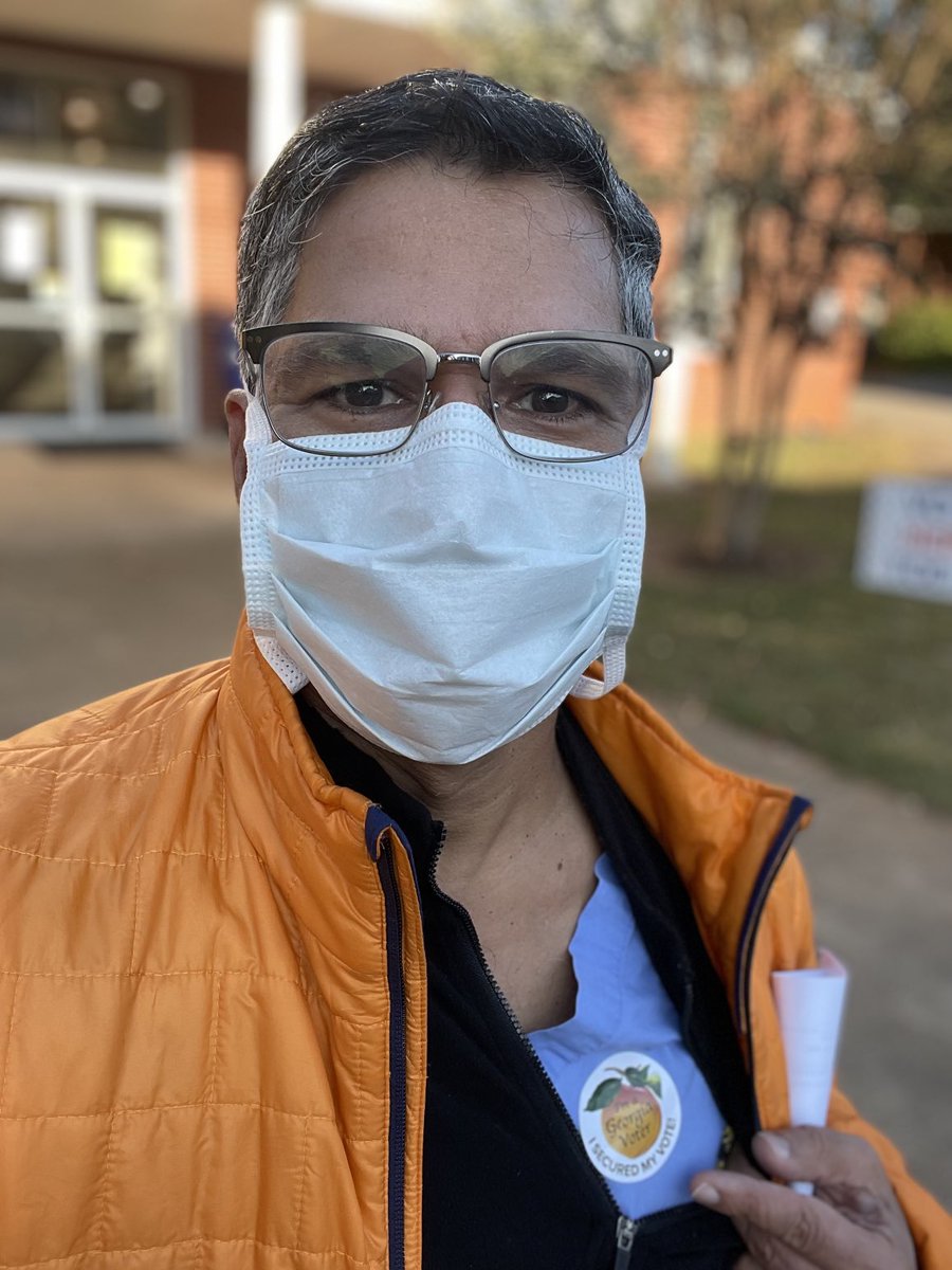 Just voted in Georgia elections, polls open til 7, vote!