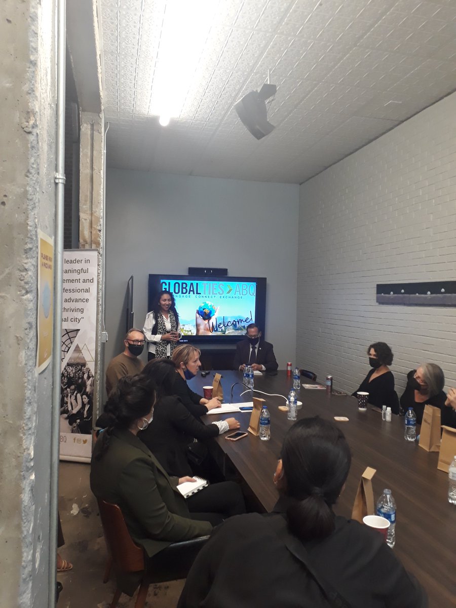 Our ED's smile <a href="/yuriria_morales/">Yuriria Morales-Mangone</a>, welcoming the #Tajik delegation of #entrepreneurs, reflects our happiness to see #globalleaders in person again!
Thanks <a href="/global1to1/">Global One to One</a> for letting us be part of this program.
Special thank to <a href="/Brian_Colon/">Brian S. Colon</a> for sharing lifelong takeaways.
