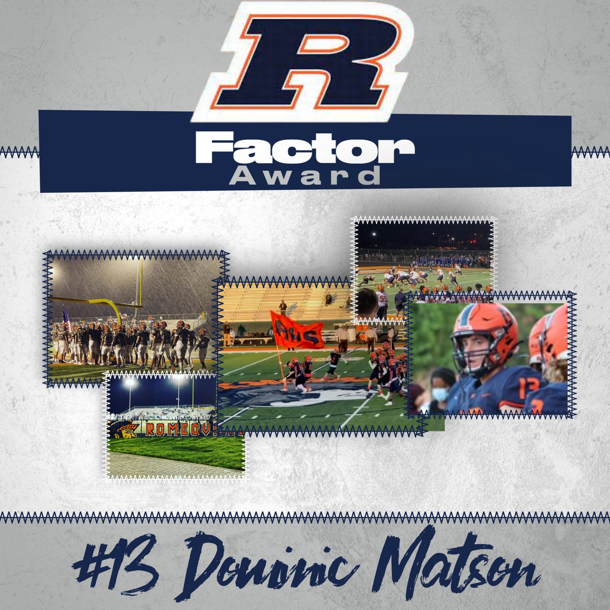 RhsSpartanfball's tweet photo. Congratulations Dom Matson on winning the R Factor Award! E+R=O! https://t.co/IvPFFib4y9