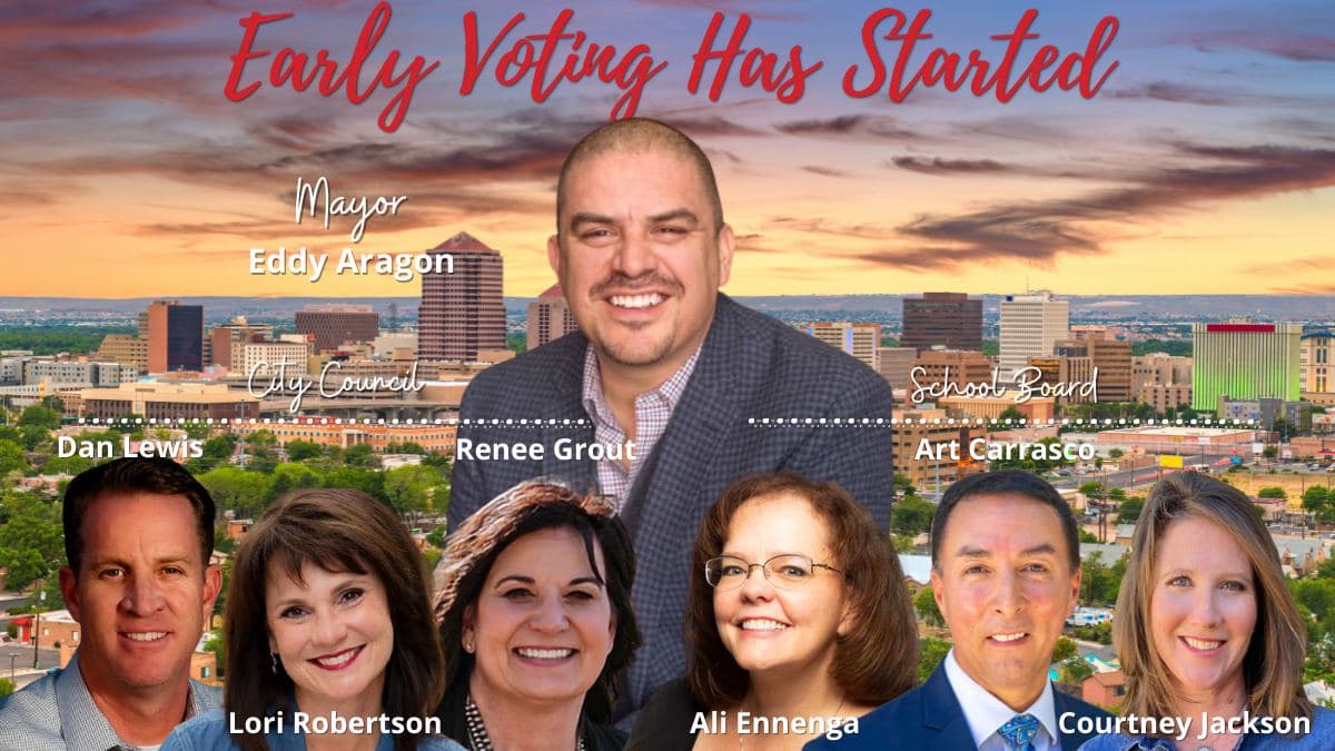 Eddy4abq's tweet photo. TURN OUT THE VOTE TODAY #DukeCity!
The 10-10-10 rule:
✅ SHARE this post with 10 friends/groups
✅ Call/Text 10 friends to VOTE tomorrow, Nov 2
✅ Bring 10 friends/family/neighbors with you to the polls!
#VoteRED #1abq #saveabq #EddyAragon4AbqMayor
💥 https://t.co/zH2xNK6S31 https://t.co/zAdqsEvQM3