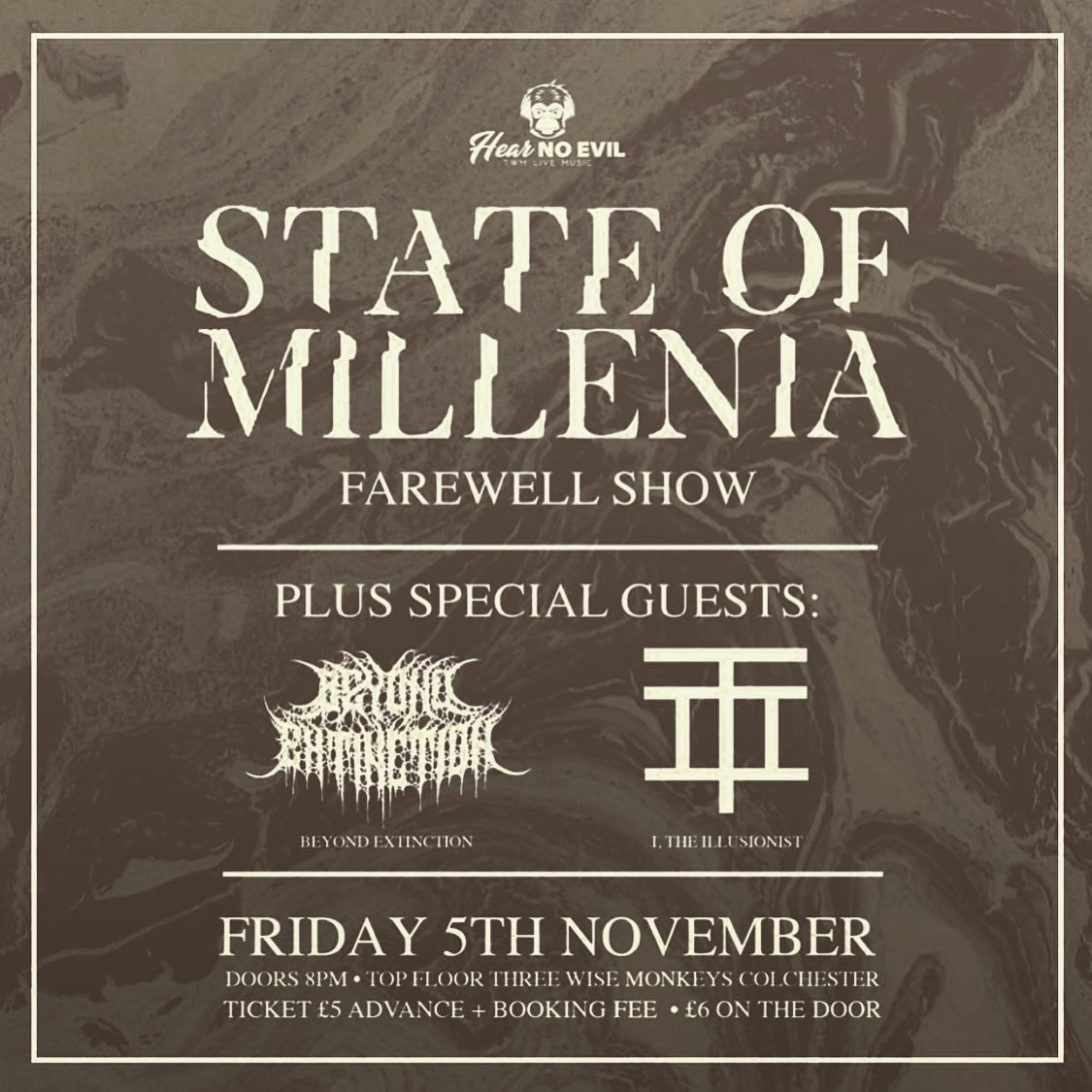 We’re back onstage this Friday with @itheillusionist and @stateofmillenia for the SOM farewell show. Tickets available in our bio🗡🗡🗡