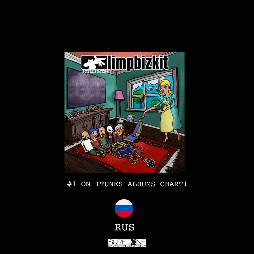 SuretoneEnt's tweet image. ‘STILL SUCKS’ by @limpbizkit  is hitting the top of the global charts! 🌎🔥
Listen &amp;amp; download the album now. found.ee/stillsucks