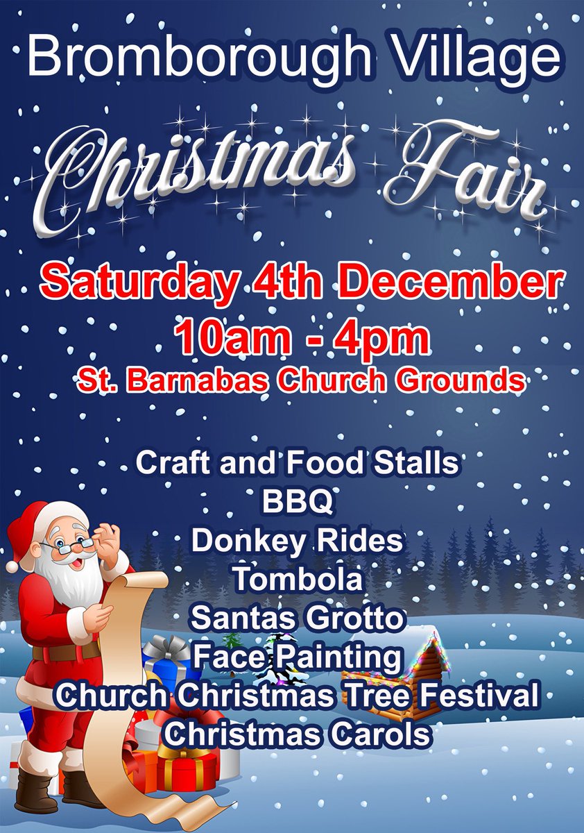Just over 1 month to go. Any donations for the tombola can be taken to the Photo Shop. All profits are used to enhance &amp; maintain the village.