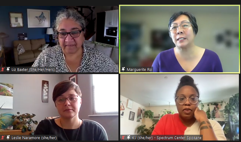 HealthierHere's tweet photo. "We're going to shift the paradigm, learn while we work, and fund our communities so they can expand and leverage what they already do really well."
 - Marguerite Ro of @KCPubHealth on their COVID Outreach &amp; Education work in collaboration with @HealthierHere &amp; other partners https://t.co/KC8kdf4UqK