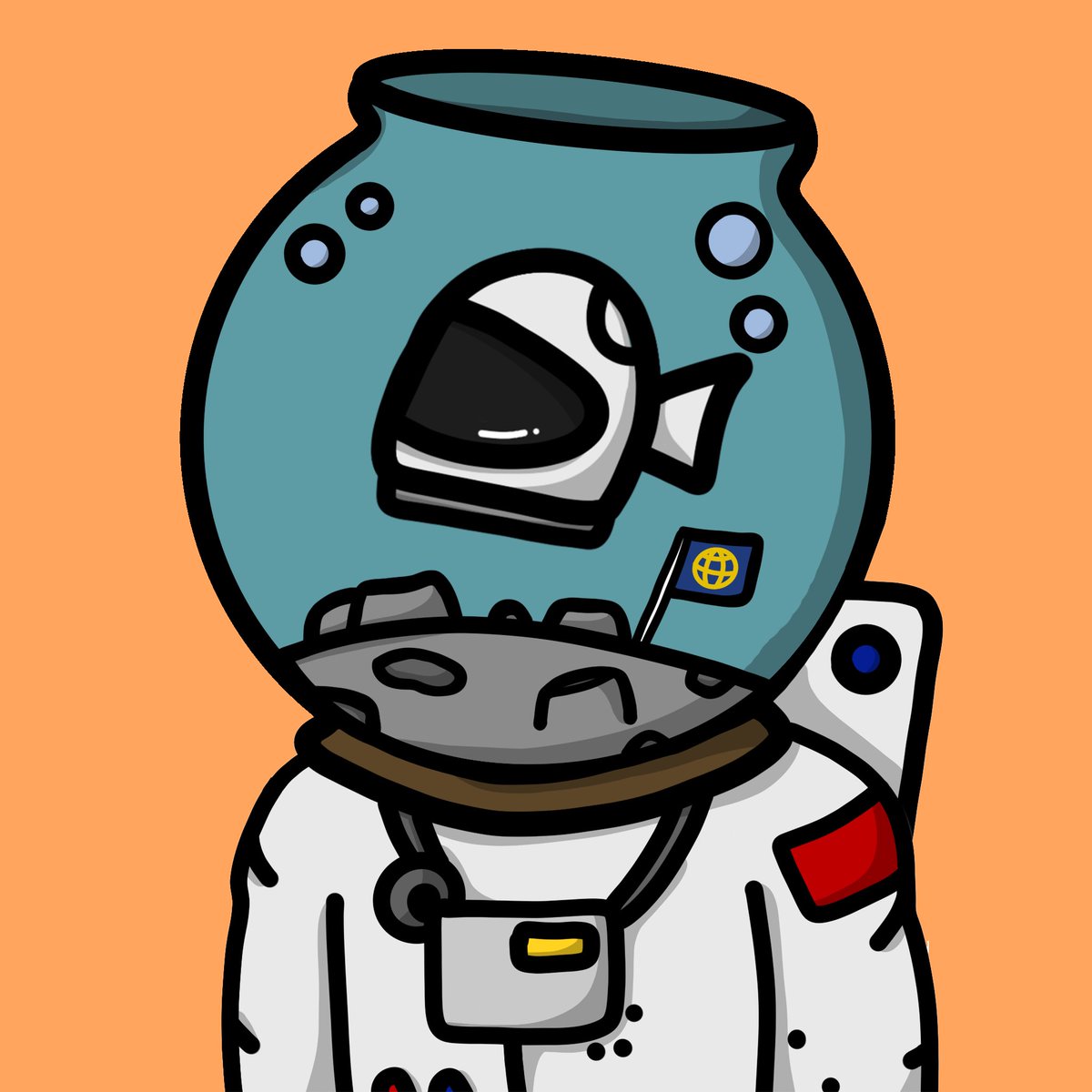 Russntest's tweet photo. Super excited and pumped because @FishbowlHeads NFT goes Live for Public Minting at 12pm PST today. Loving the Cute and clean artwork, with an active and engaged community on Discord. I'll be minting in their Public Sale and so should you.. #FishbowlHeads https://t.co/Wcj0qMG8jW