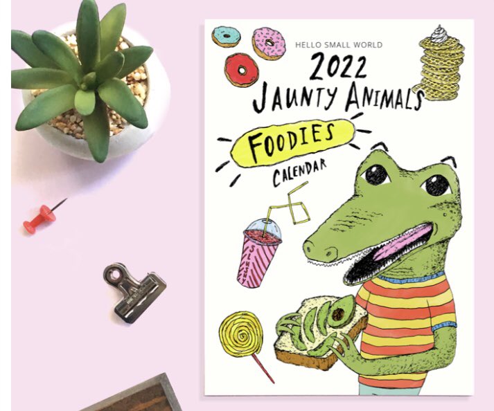 jon_traves's tweet photo. My new 2022 Foodie calendar just dropped today #2022 #calendar #jauntyanimals #hellosmallworld

https://t.co/ii297wYq5Q https://t.co/TpCrAScVou