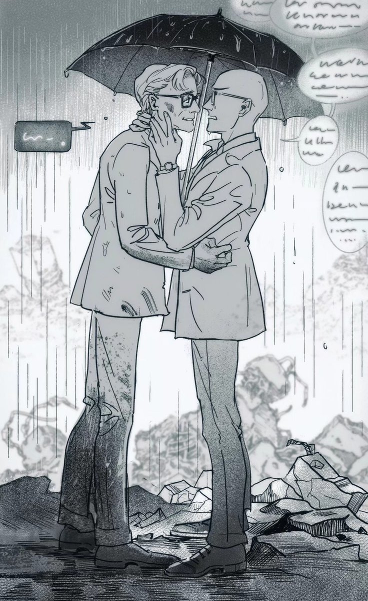 Rinkerwolf's tweet photo. You can stand under my umbrella.
#Merlahad
背景因为不会画废墟贴了大友克洋老师的图…… https://t.co/epnXRzZUdS